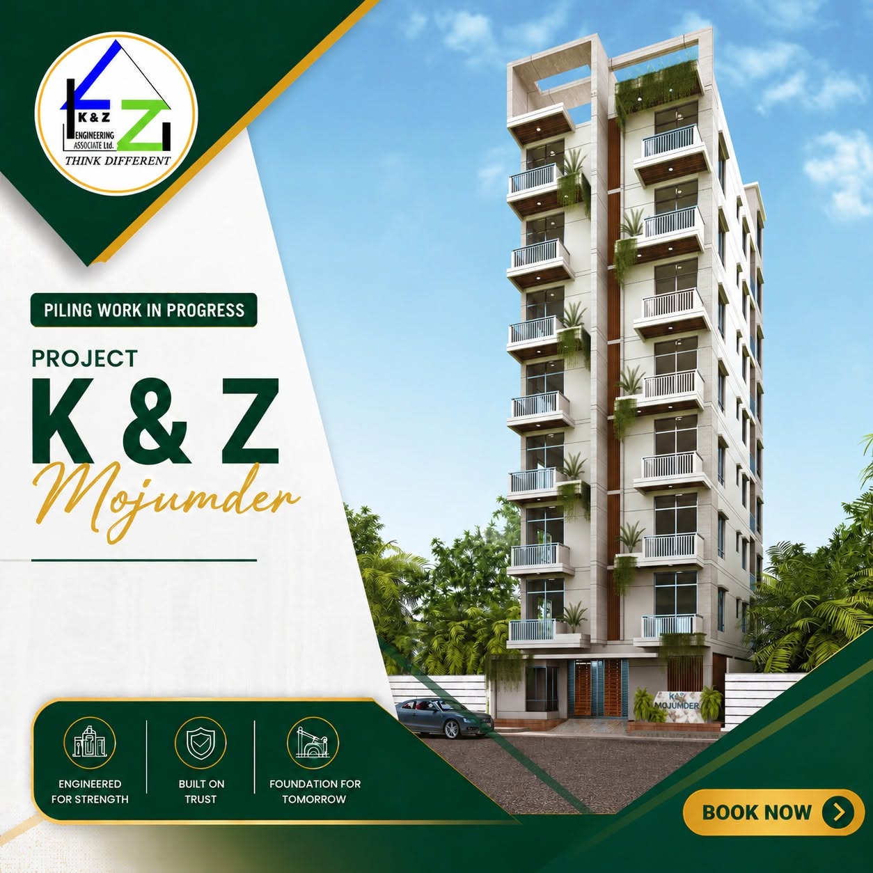 Project Piling Work Started "K & Z MOJUMDER"